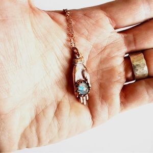 Copper & Labradorite Necklace